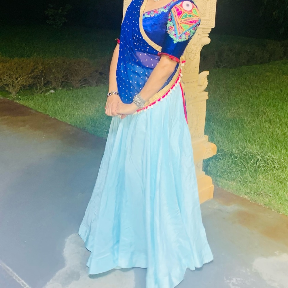 Combo chaniya one choli 2 skirts one duppata full flair chaniya